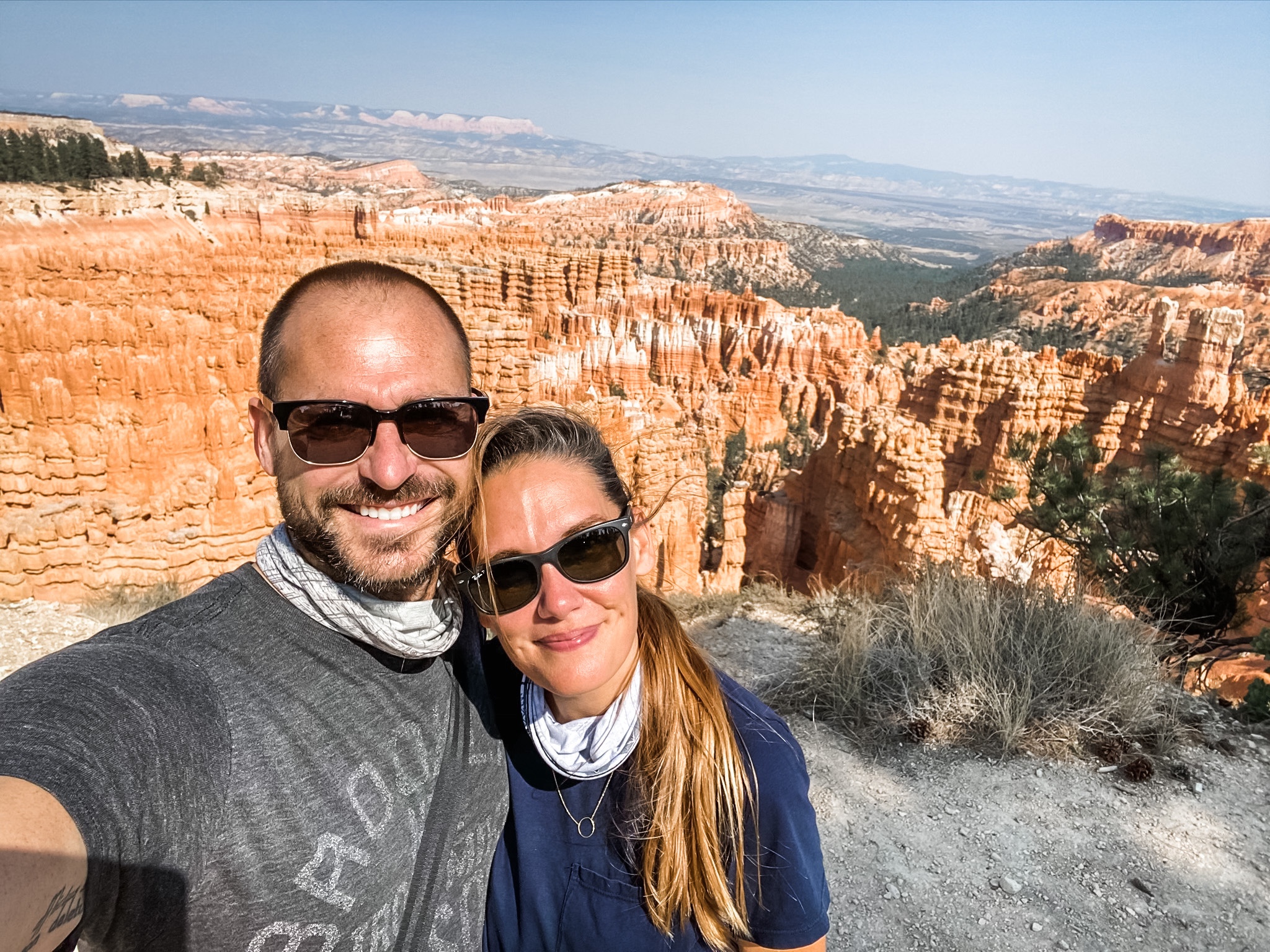Male and female standing in front of Bryce Canyon